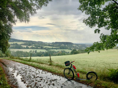 Abfahrt vom Hoherodskopf in Richtung Schotten